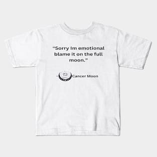 Cancer Moon Kids T-Shirt